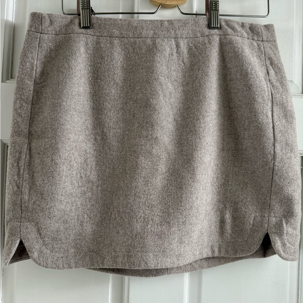 J. Crew Factory Wool Mini Skirt